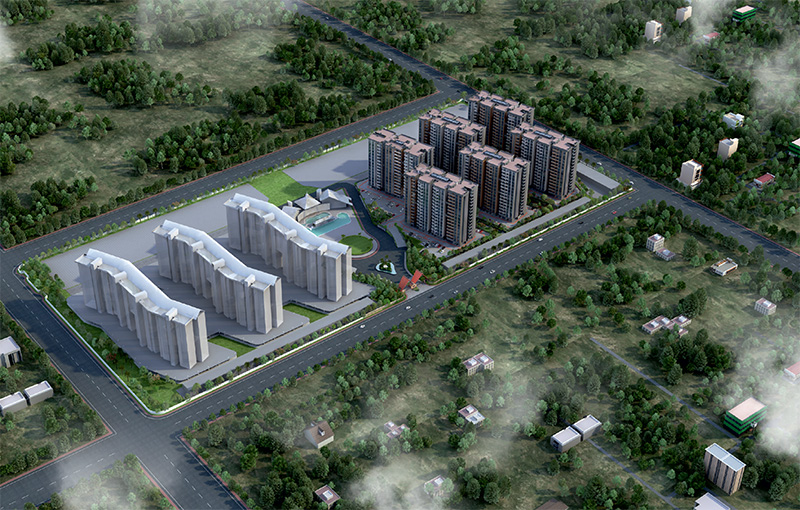 An impression of the amenities at First City Nagpur