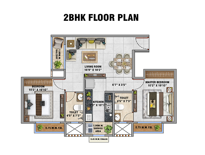 First City Nagpur - 2 BHK Apartment
